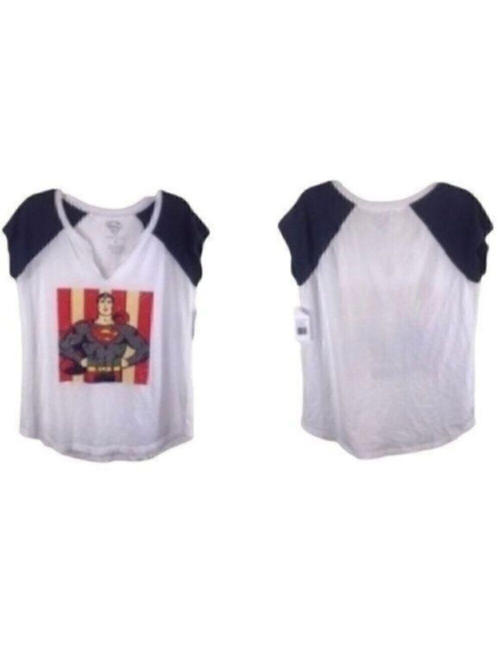 SUPERMAN Vintage Flag Dc Comics Graphic Tee Size Medium New With Tags
